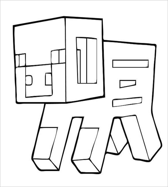 Minecraft coloring pages