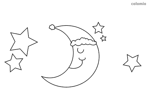 Moon coloring pages free printable moon coloring sheets