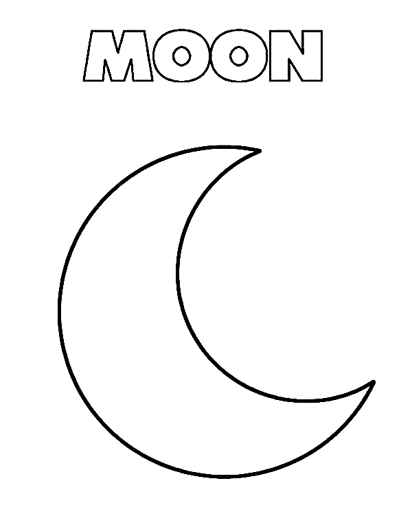 Moon coloring pages printable for free download