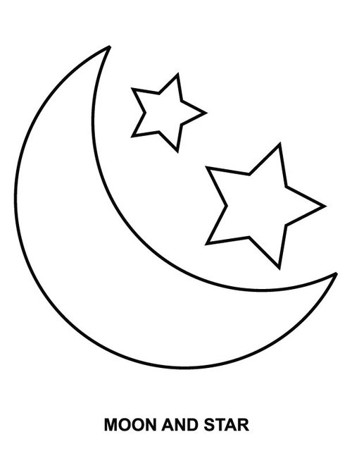 Free printable moon coloring pages for kids