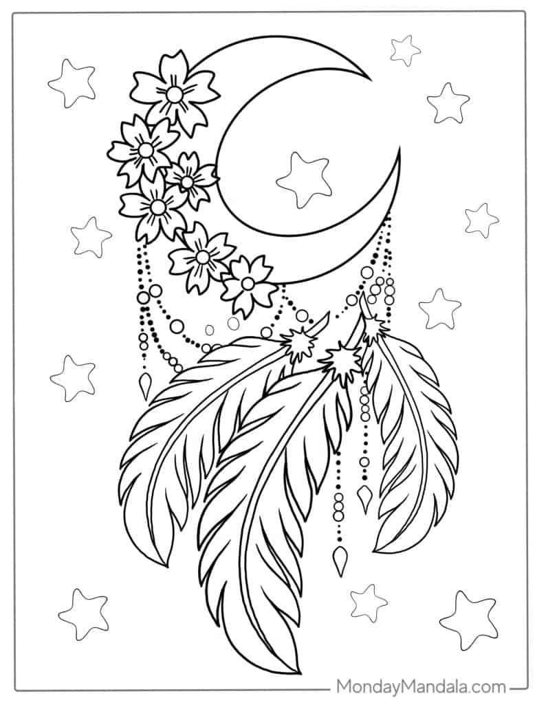 Moon coloring pages free pdf printables