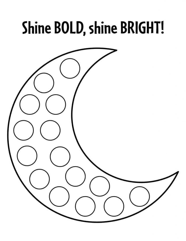 Moon preschool theme worksheets â the hollydog blog