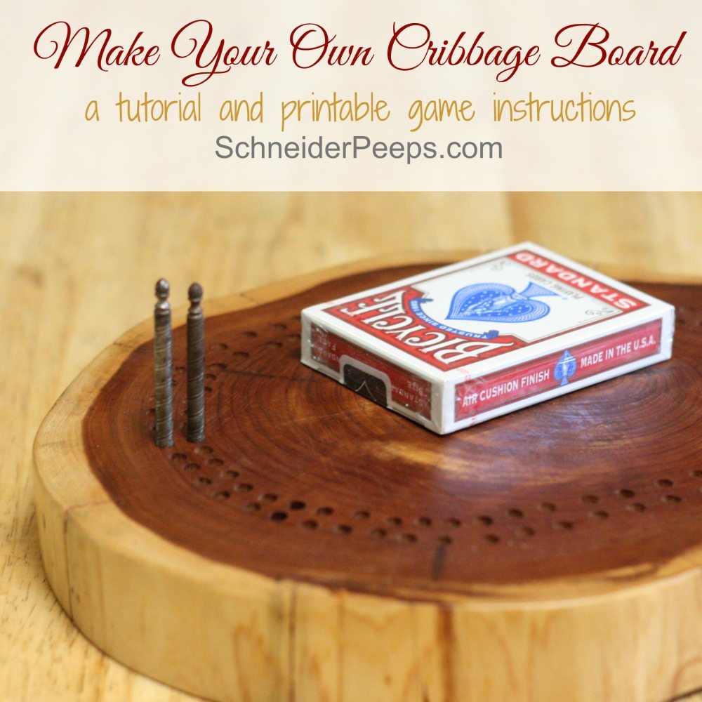 Make your own cribbage board