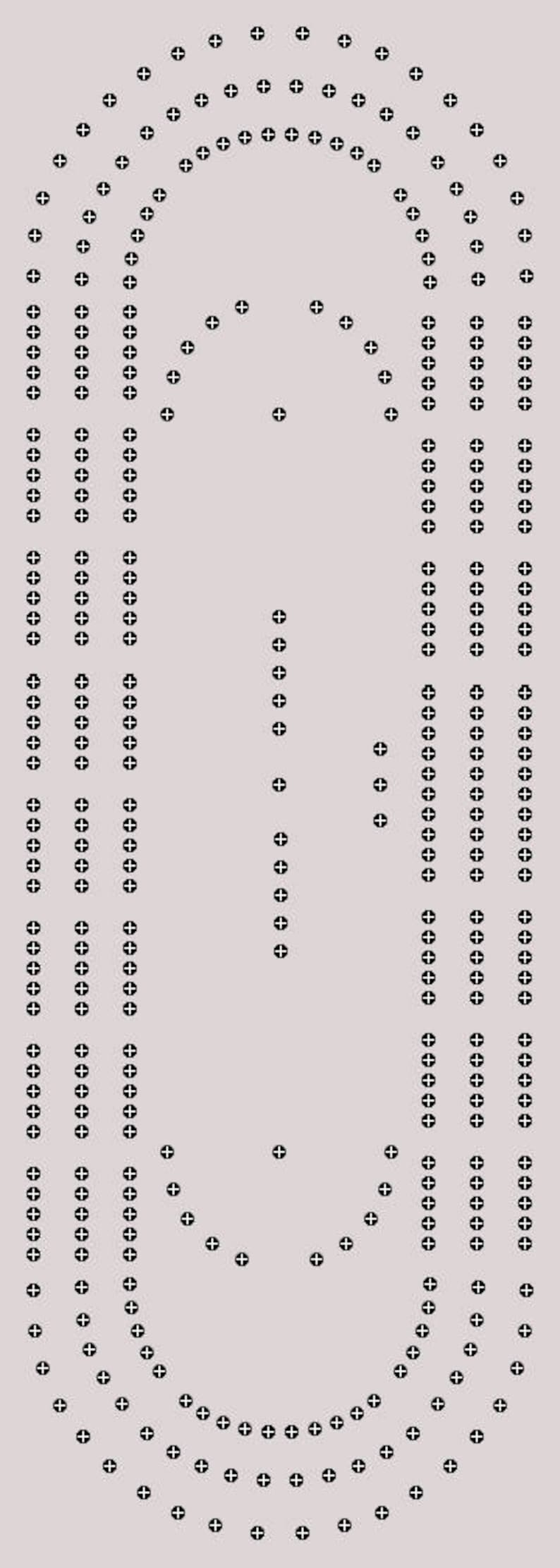 Printable oval cribbage board template