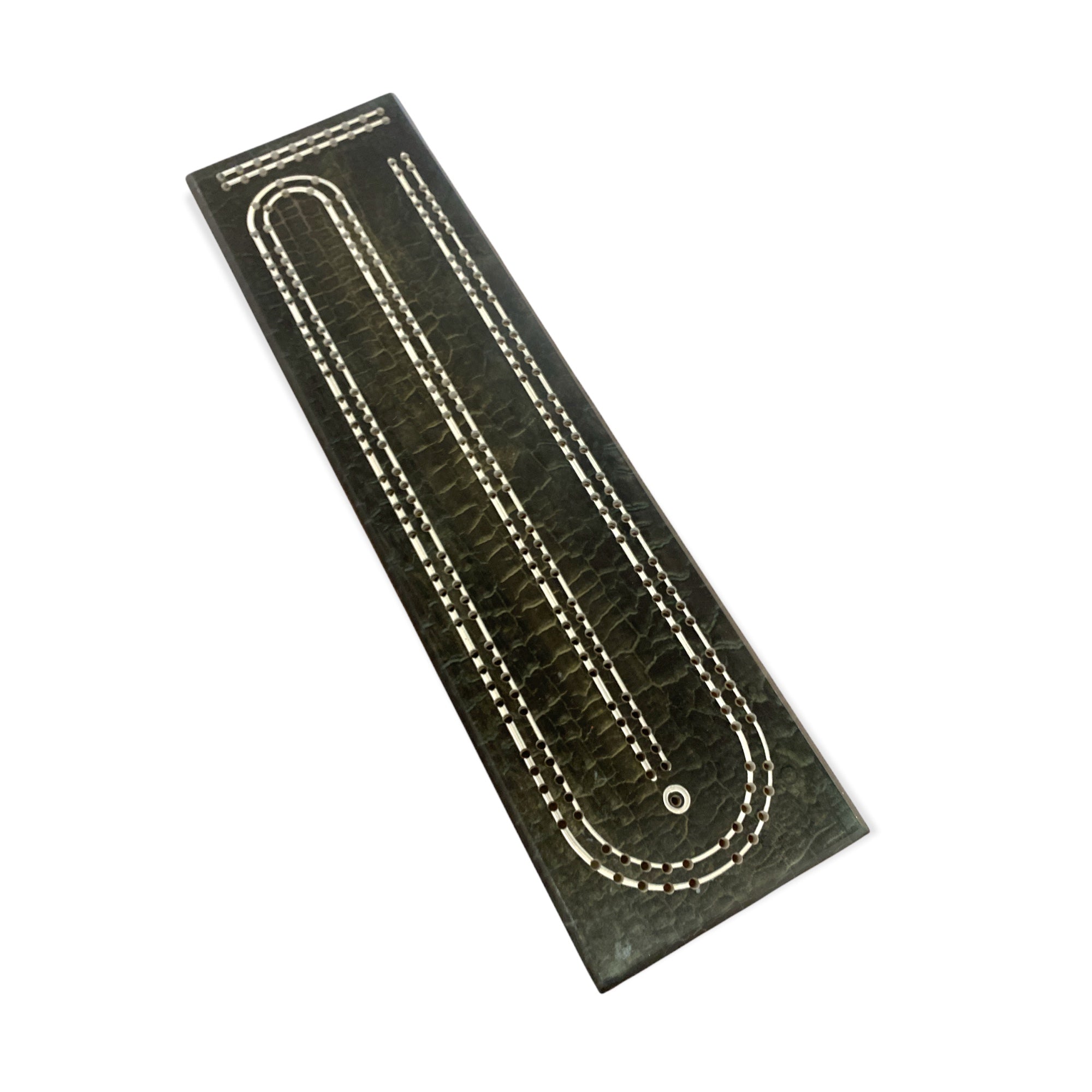 Cribbage boards with resin designs