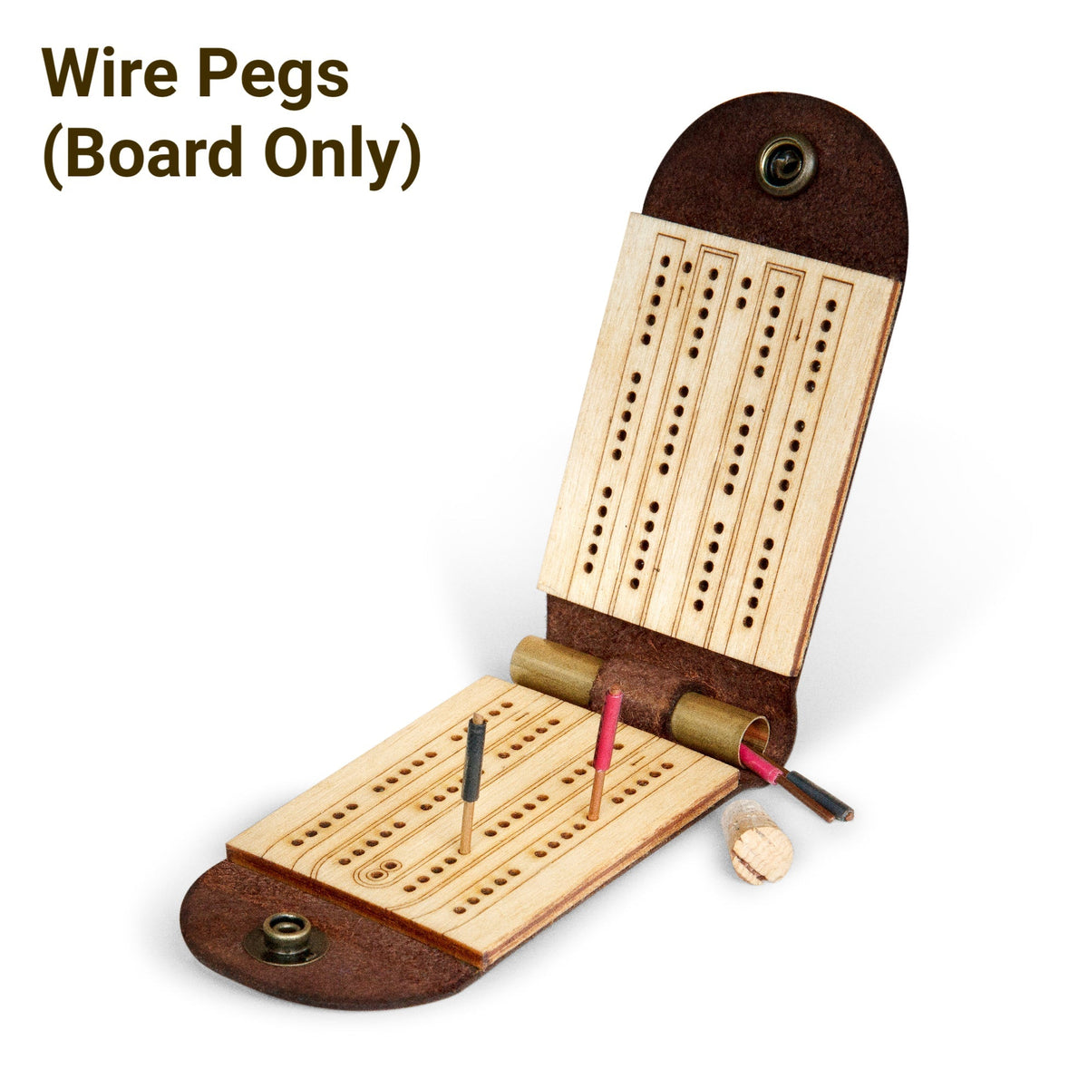 Original travel cribbage board