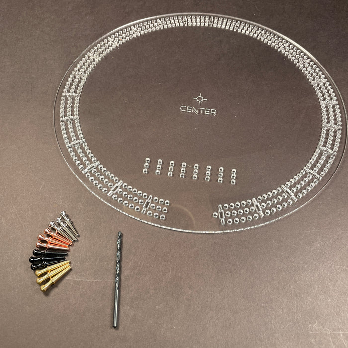 Cribbage board template pegs drill bit â jeff mack supply