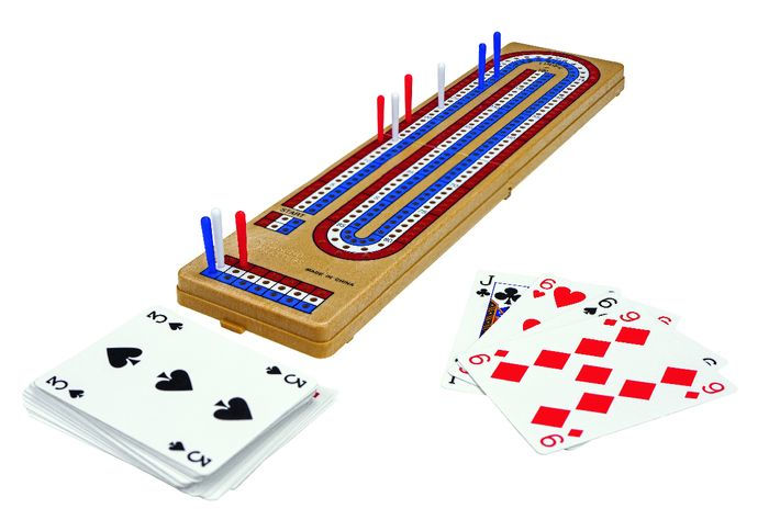 Foldable cribbage board with playing cards by autruche barnes noble