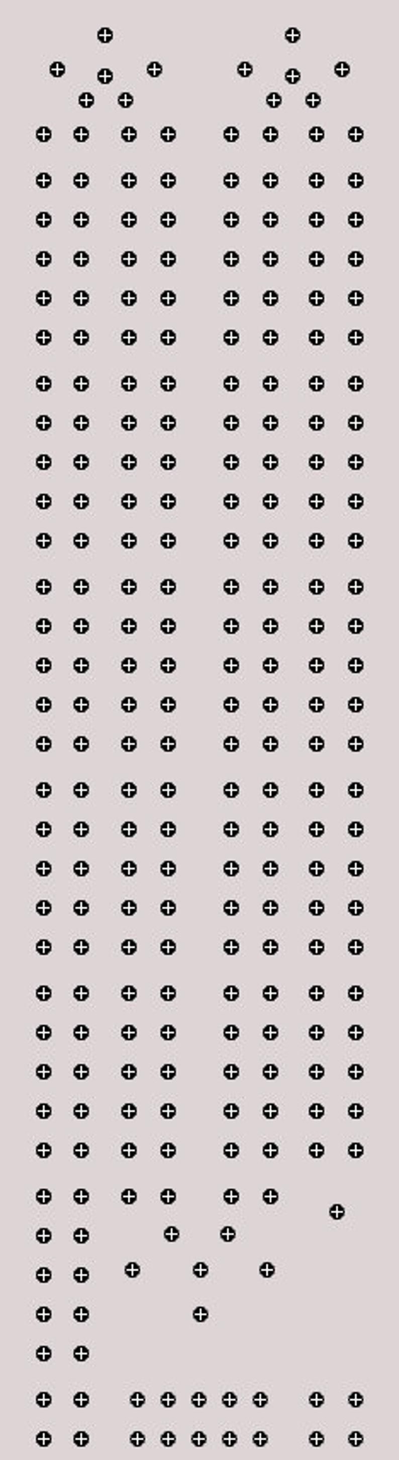 Set of cribbage board templates printable download only