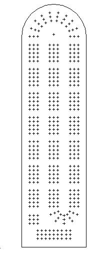 Free cribbage board template printable