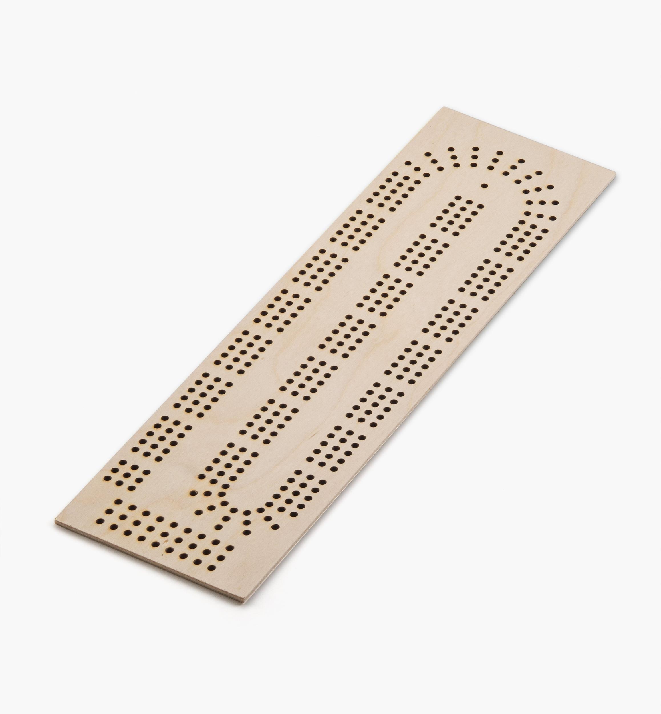 Wooden cribbage board template