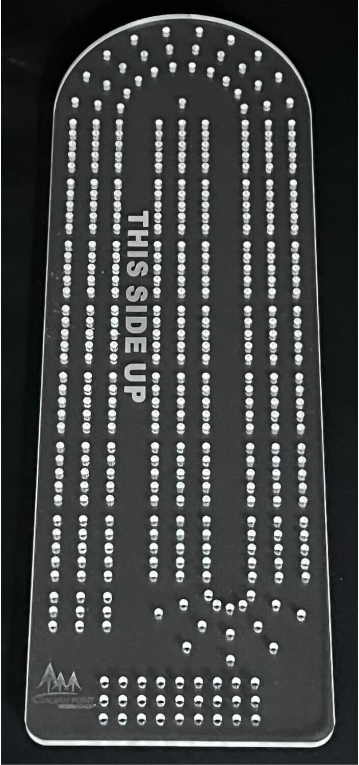 Cribbage board template