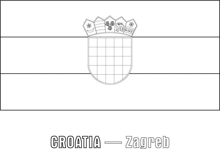 Croatia coloring pages