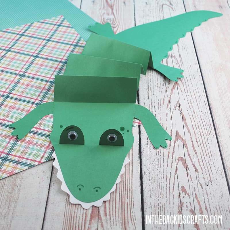 Crocodile craft with free craft template â in the bag kids crafts