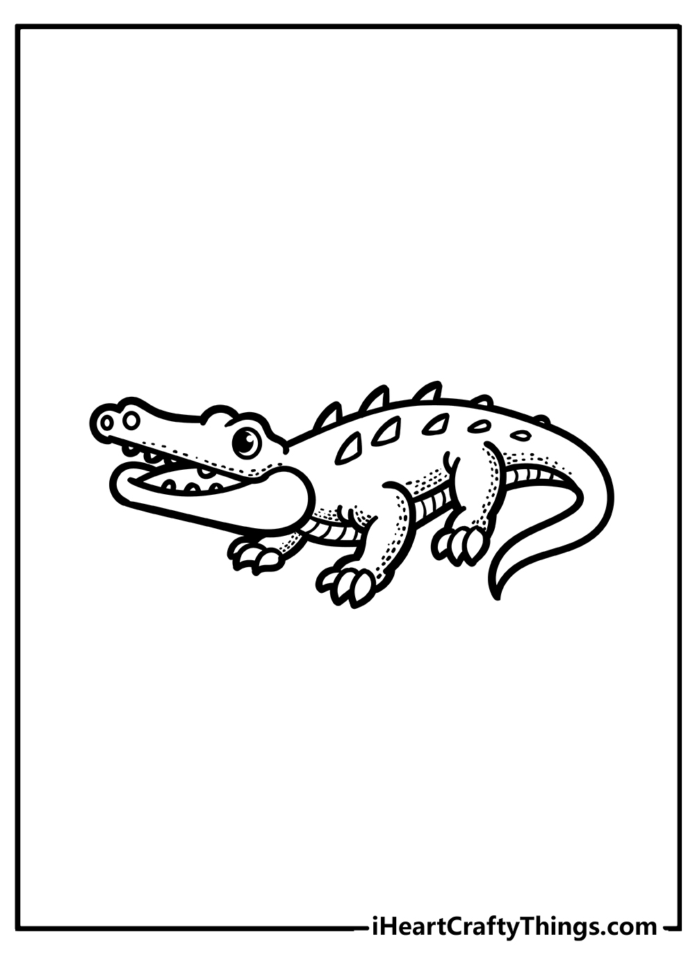 Crocodile coloring pages free printables