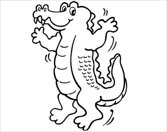 Alligator s crafts colouring pages