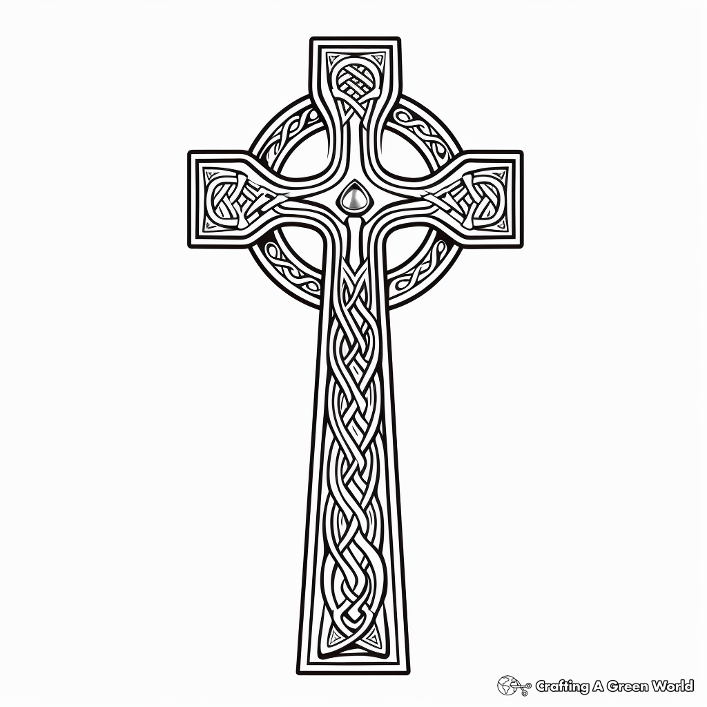 Cross coloring pages