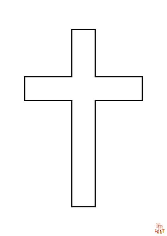 Cross coloring pages free printable sheets for kids