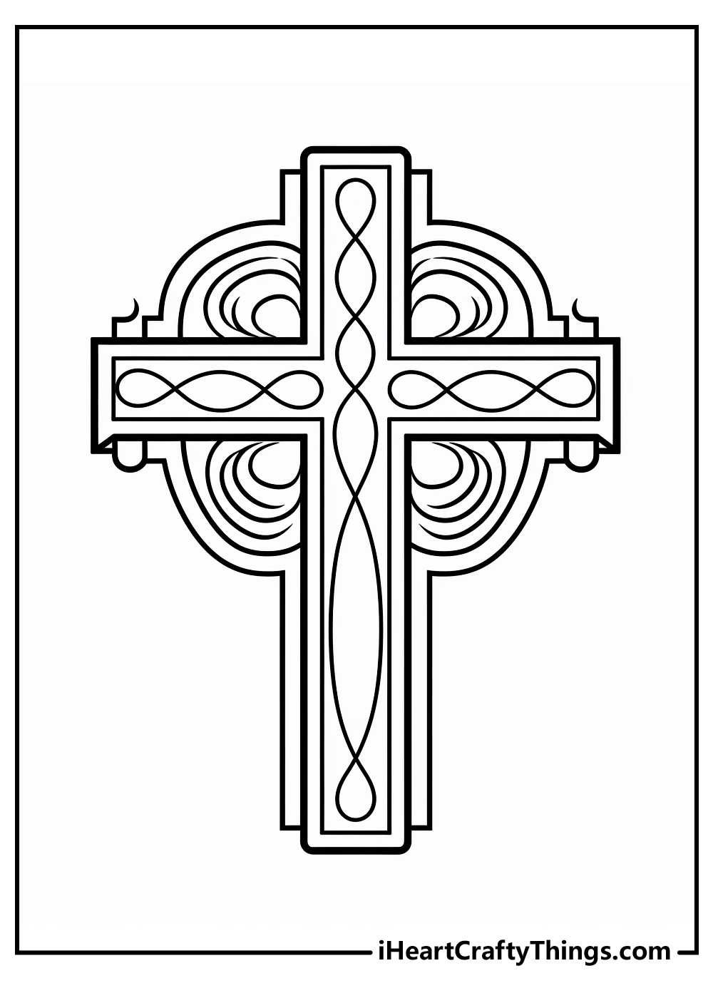 Printable cross coloring pages free printables