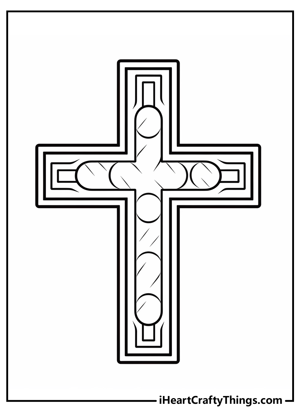 Printable cross coloring pages free printables