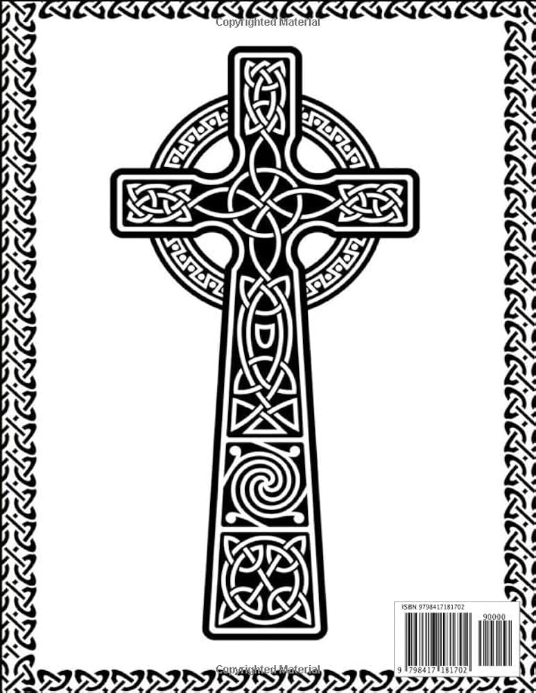 Celtic crosses coloring book celtic coloring books for adults with high quality colouring pages great st patricks day gifts for relaxation harry cherifer books