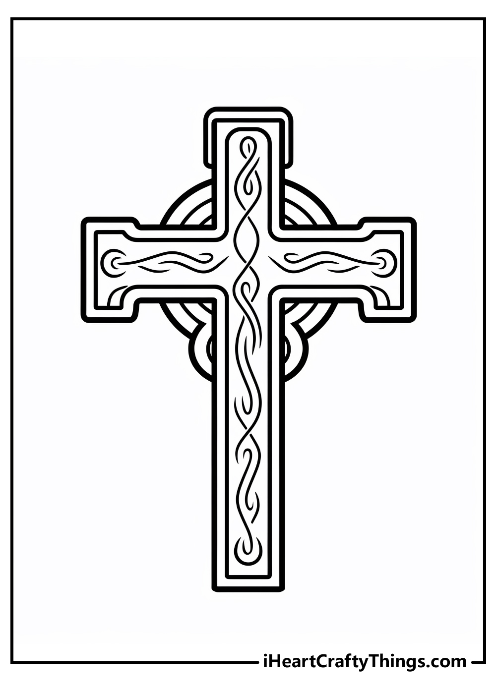 Printable cross coloring pages free printables