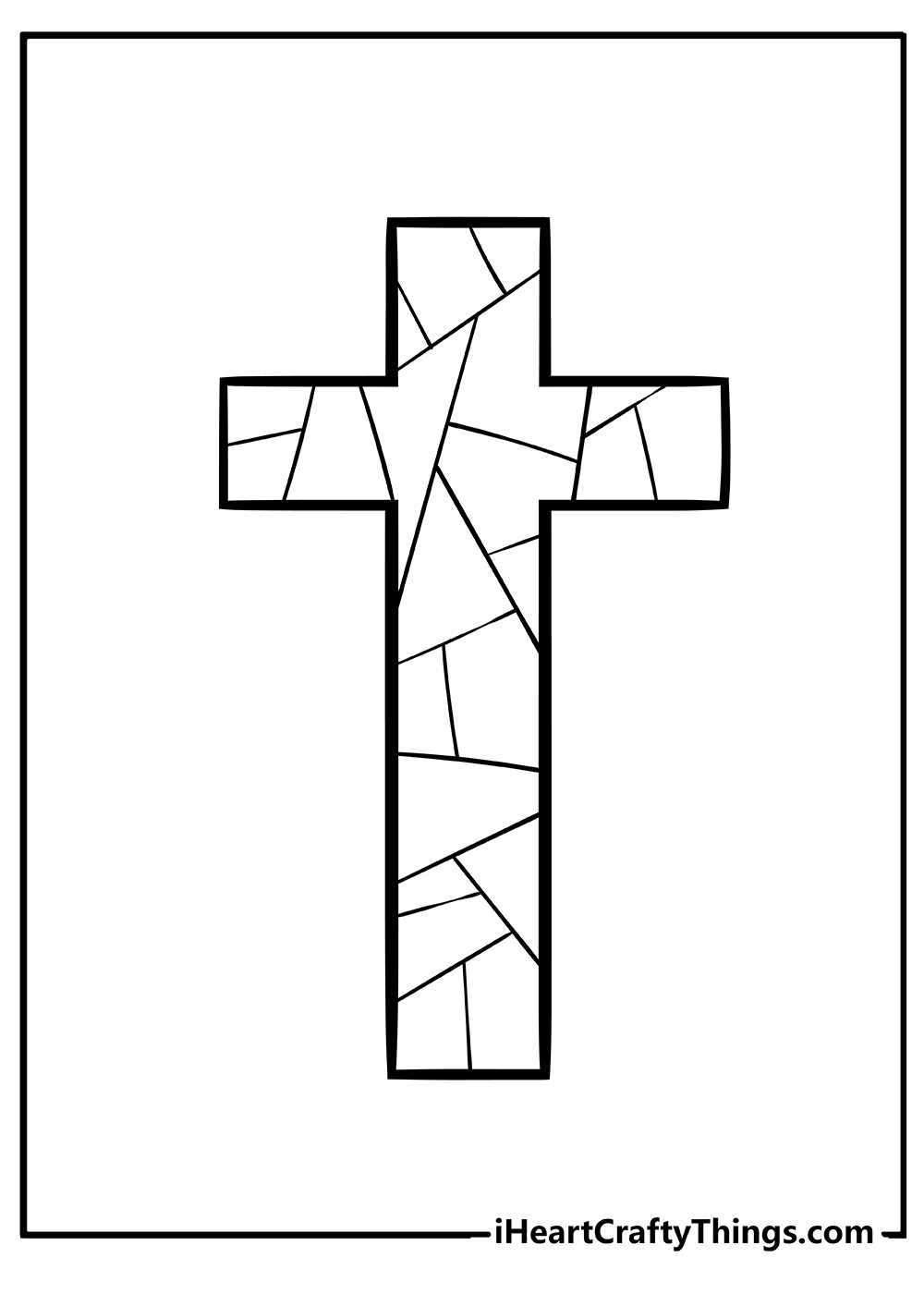 Printable cross coloring pages free printables