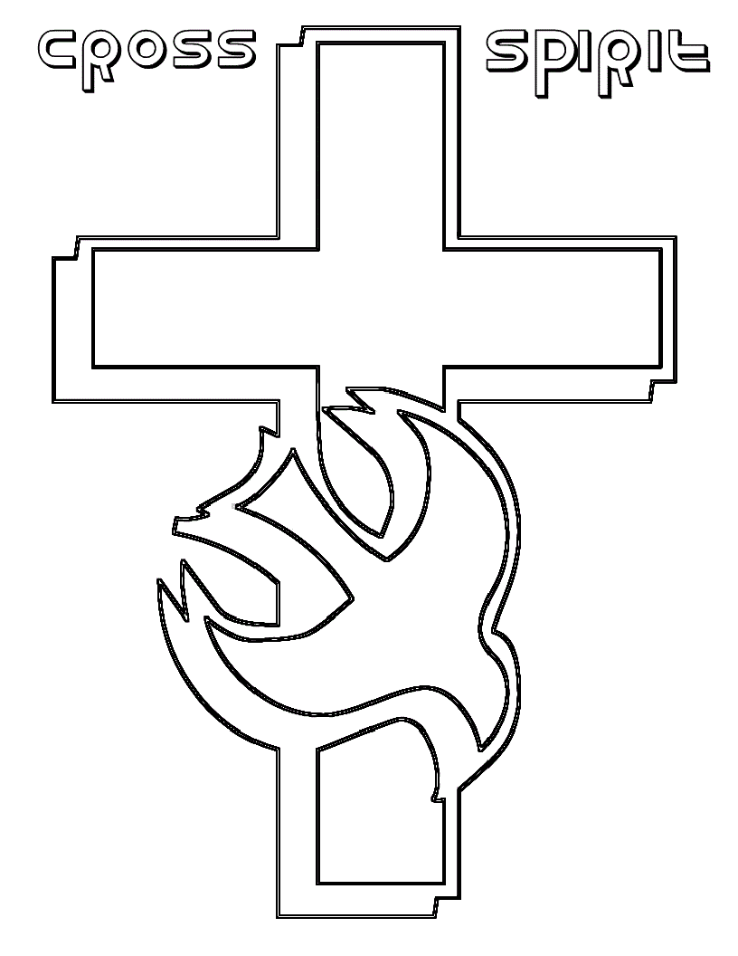 Free printable cross coloring pages for kids