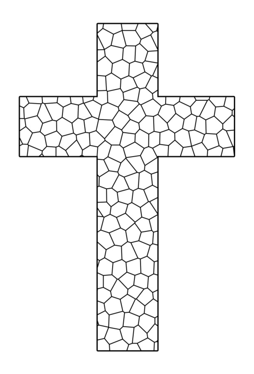 Free printable cross coloring pages