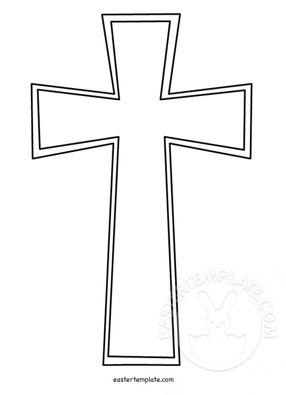 Christian cross template