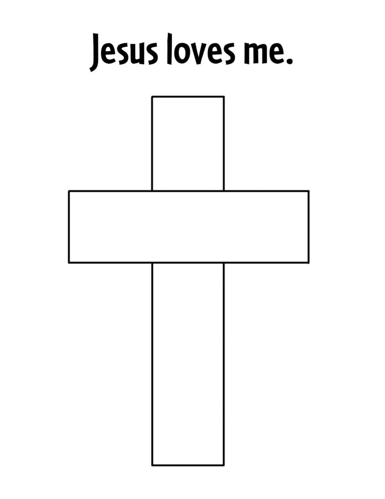 Free cross coloring pages for sunday school â the hollydog blog