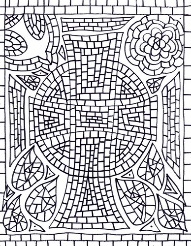 Celtic cross coloring page by stushie â stushie art