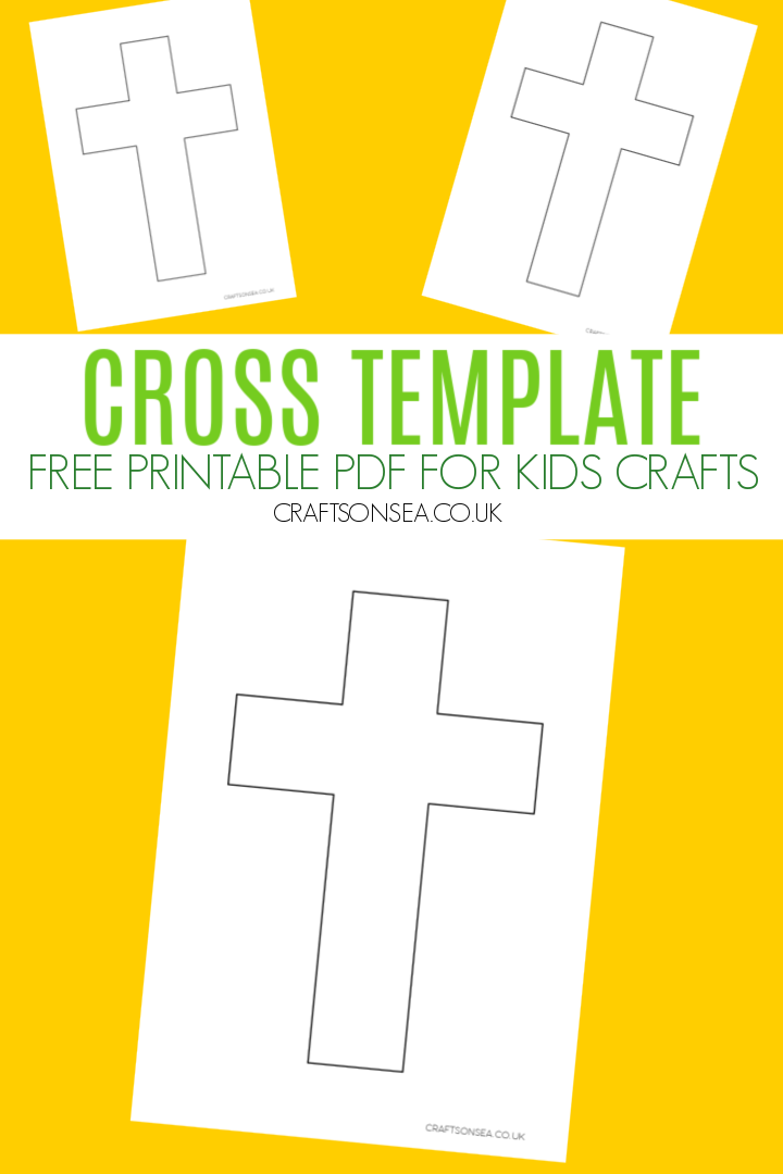 Blank cross template free printable pdf