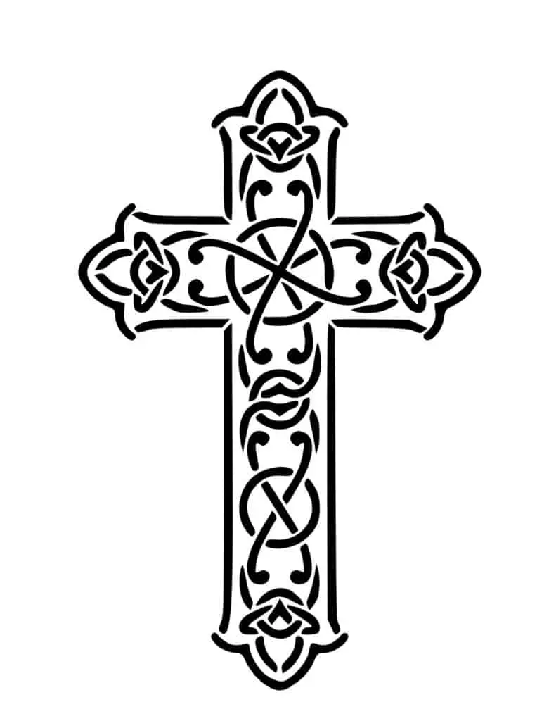 Cross outlines printables