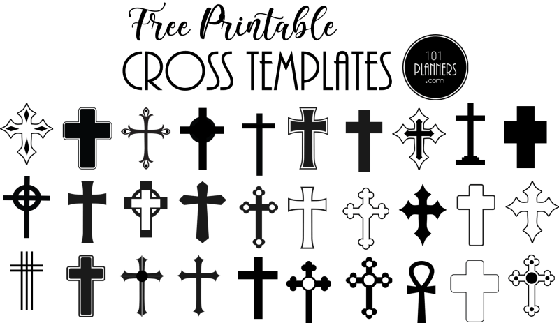 Cross template cross clipart maker