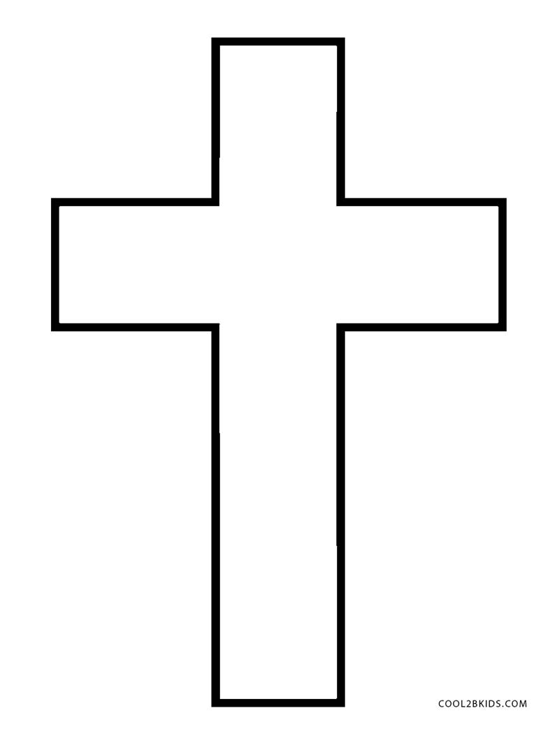 Free printable cross coloring pages for kids