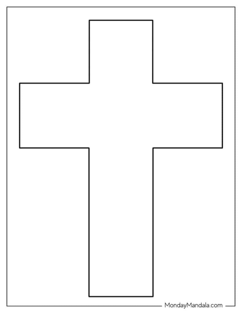 Cross templates free pdf printables