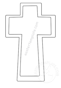 Free printable cross template