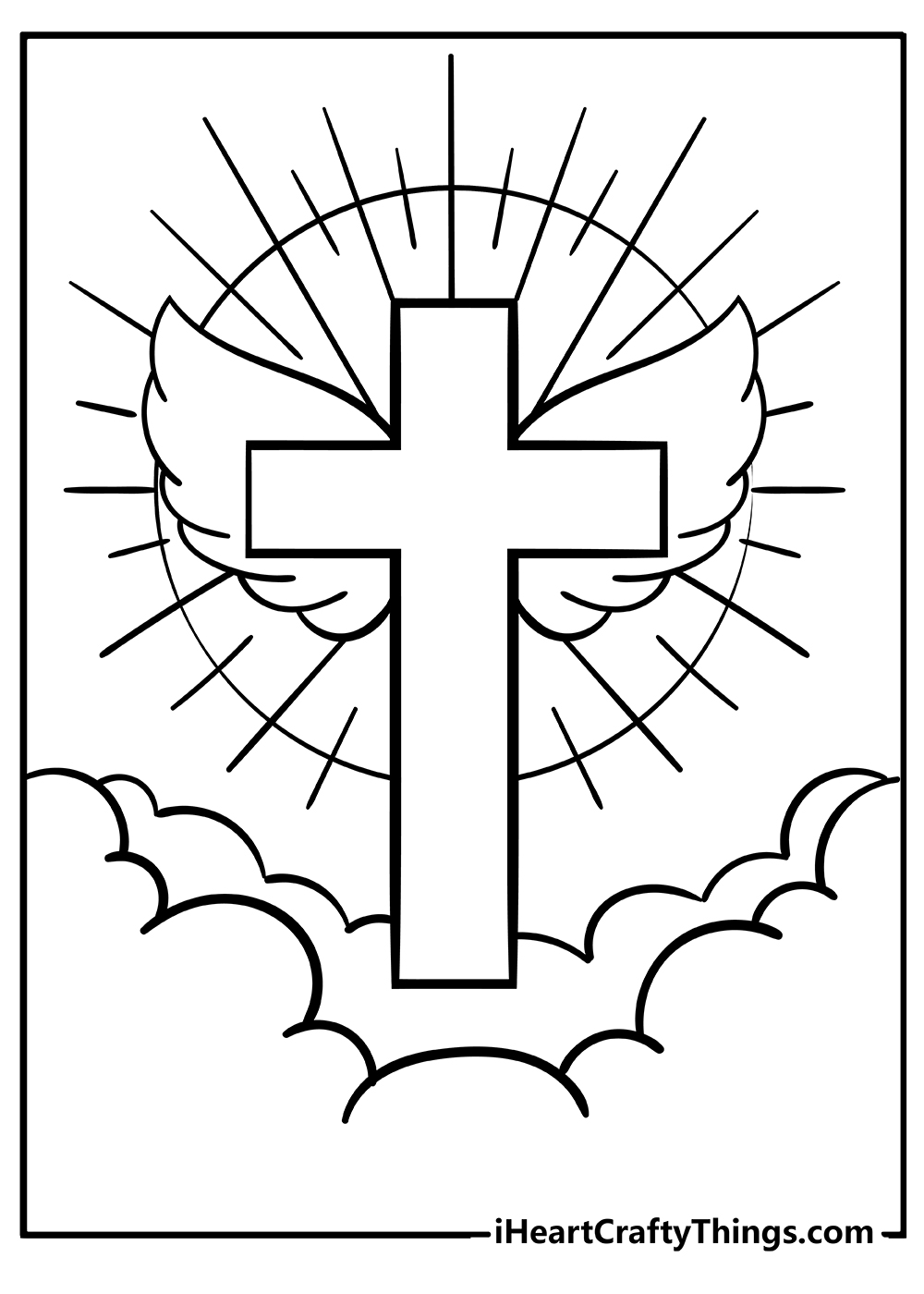 Printable cross coloring pages free printables