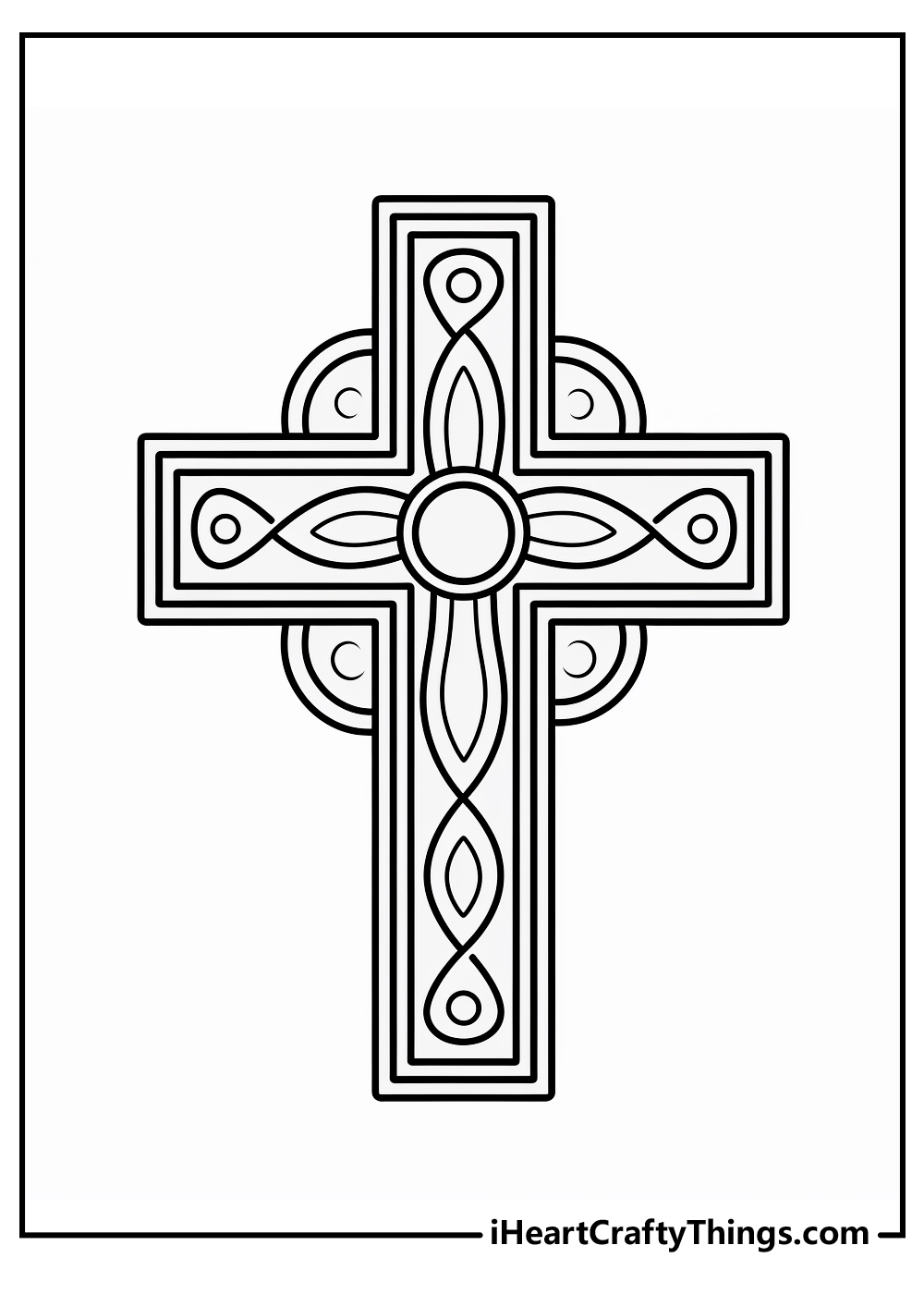 Printable cross coloring pages free printables