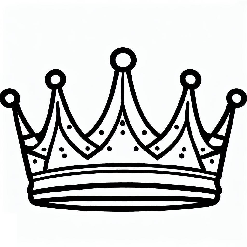 Crown coloring pages