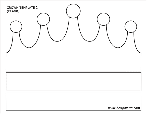 Prince and princess crown templates free printable templates coloring pages