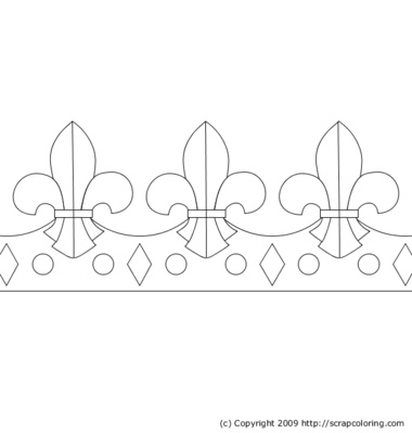 Crown coloring page