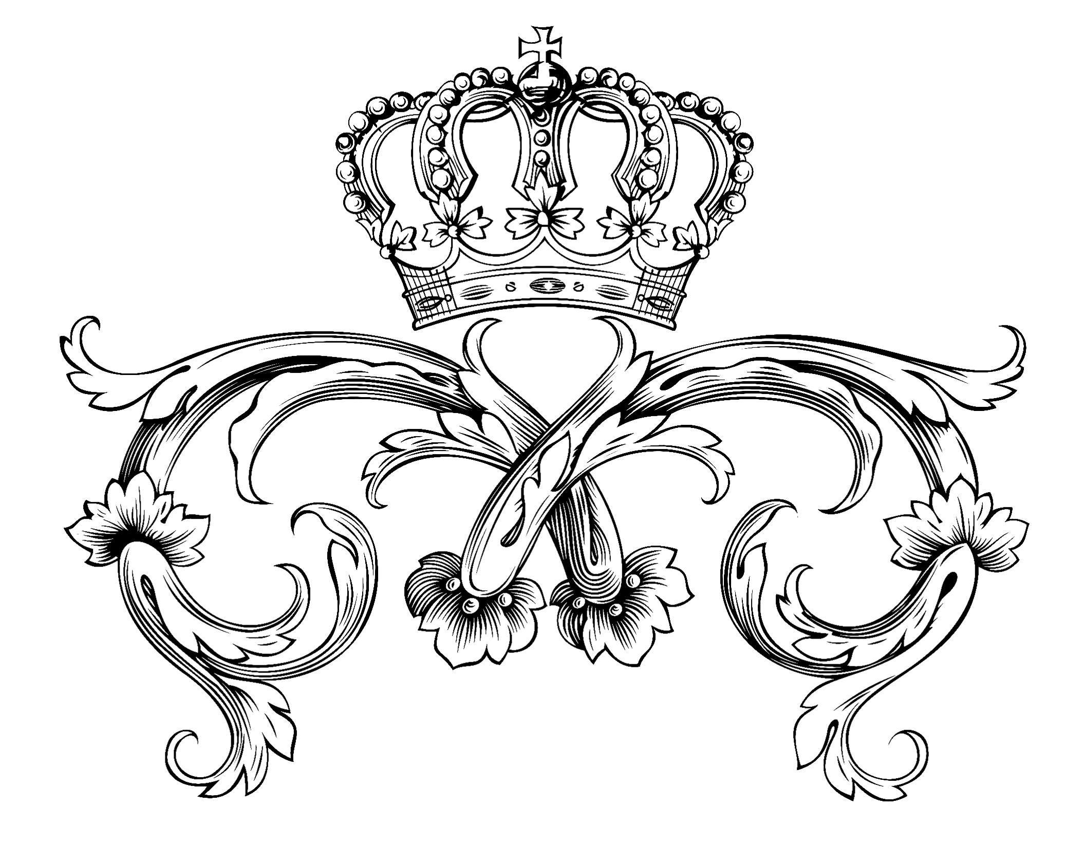 Symbol royal crown by dlon