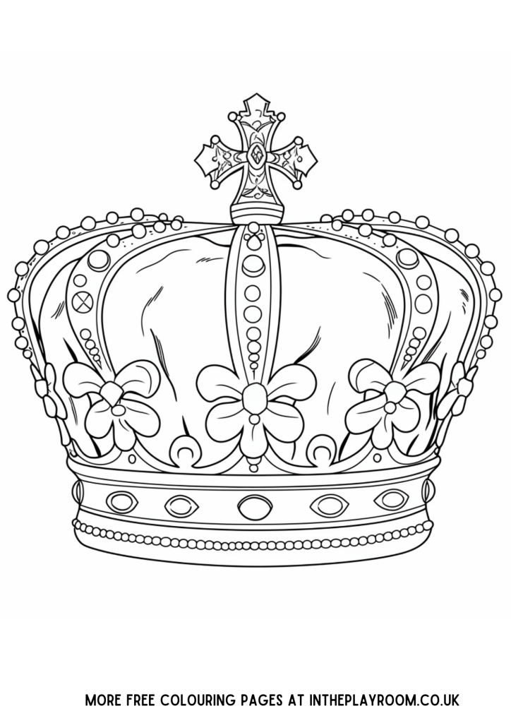 Free printable royal louring pages for the ronation