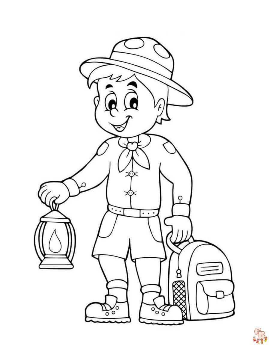 Printable cub scout coloring pages free for kids and adults