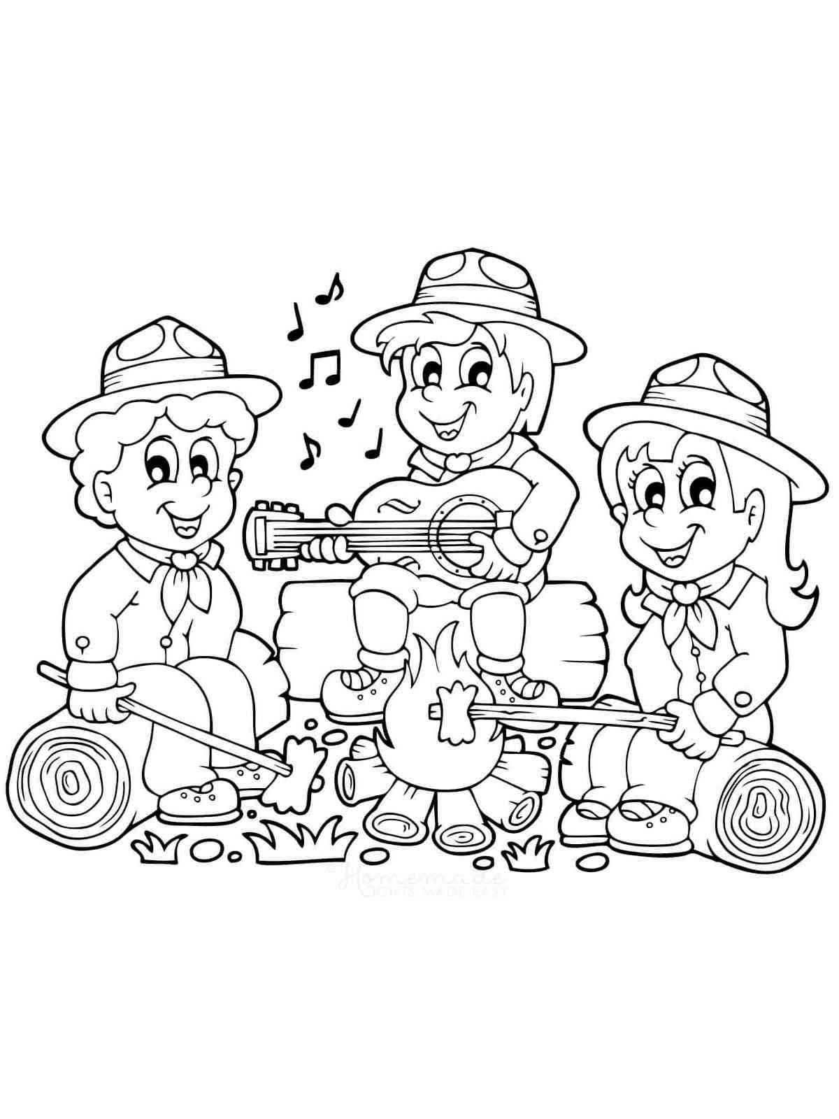 Cub scout coloring page