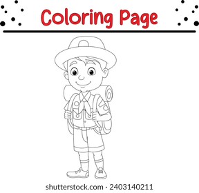 Scouting coloring book images stock photos d objects vectors