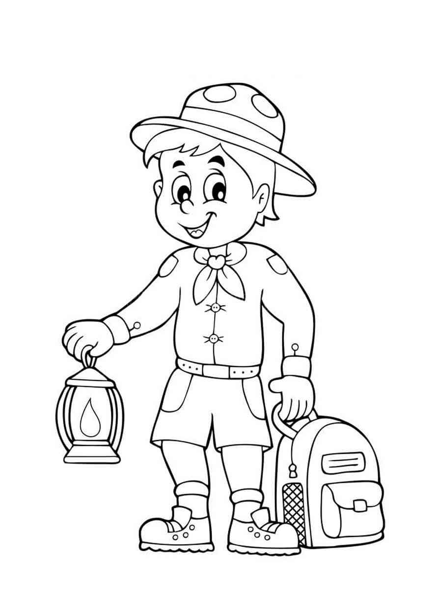 Cub scout coloring page