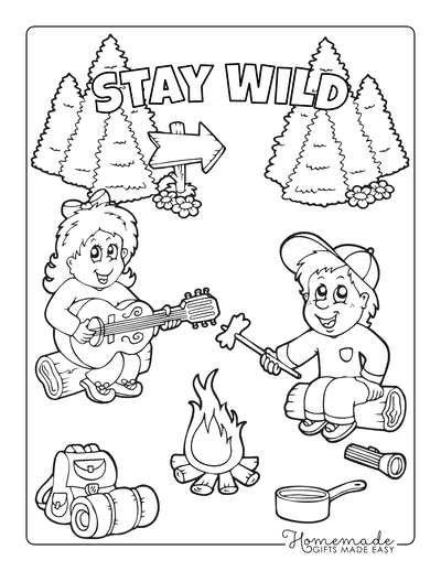 Free summer coloring pages for kids adults